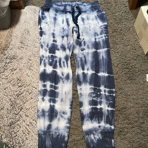 Victoria’s Secret PINK blue tie dye sweatpants